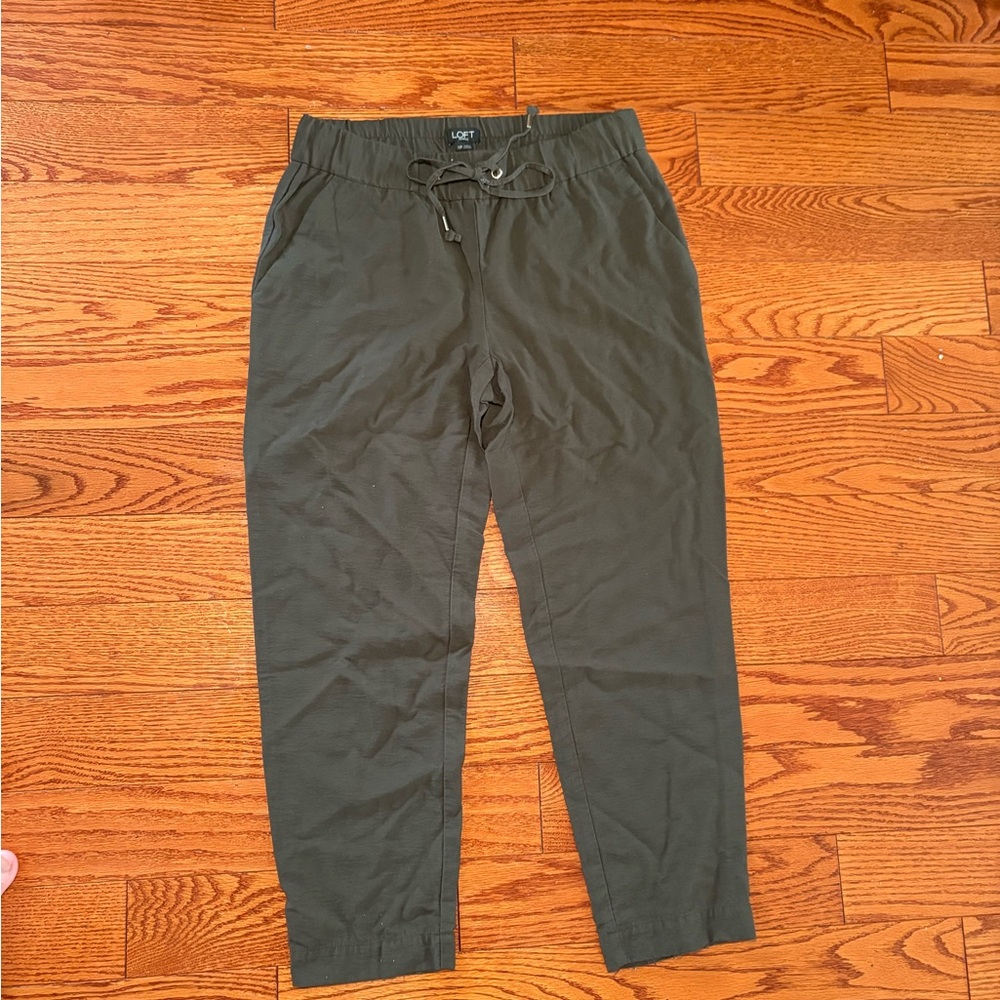 LOFT khaki green pants